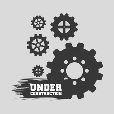 İnşaat tasarım altında. illüstrasyon iş. onarım simgesi