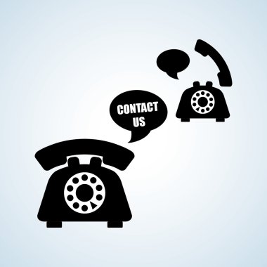 Telefon tasarım, teknoloji ve antika kavramı, düzenlenebilir vektör
