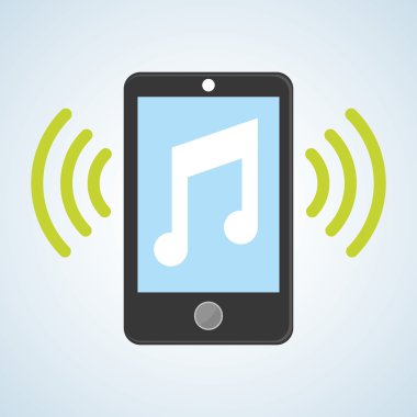 Smartphone tasarım, iletişim ve teknoloji kavramı, düzenlenebilir vektör