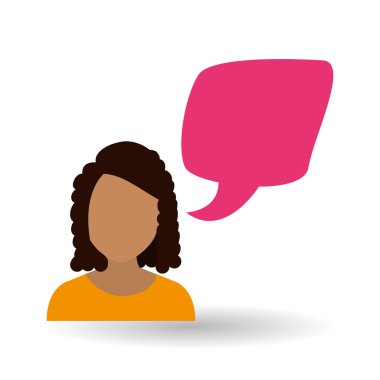 İletişim tasarımı. insanlar illüstrasyon. balonu simgesinin