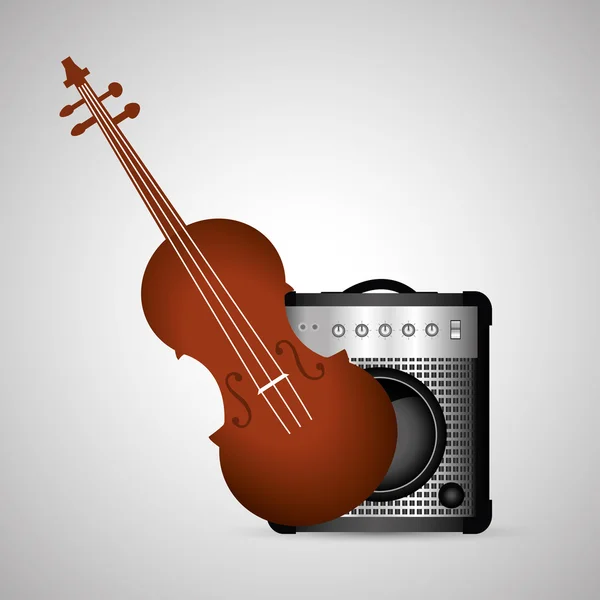 Diseño musical. concepto de illustration.entertainment aislado — Vector de stock