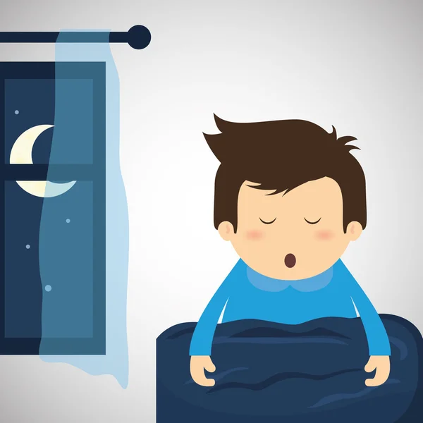 Resting design. sleep icon. bedtime concept, vector illustration — Stock Vector