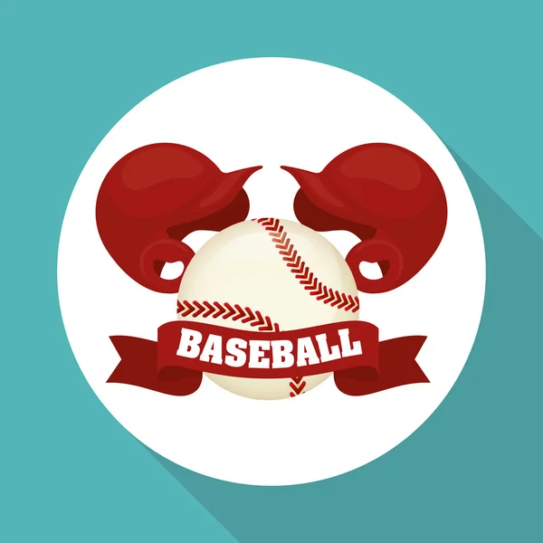 Baseball Design, Sport und Zubehör Illustration — Stockvektor