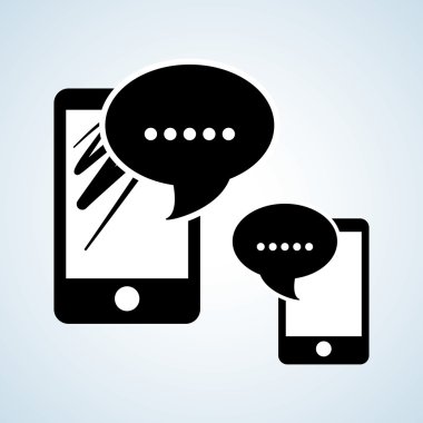 Smartphone tasarım, iletişim ve teknoloji kavramı, düzenlenebilir vektör