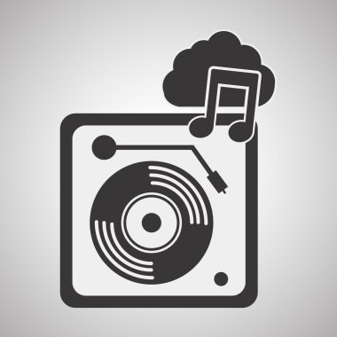 Müzik tasarımı. izole illustration.entertainment kavramı