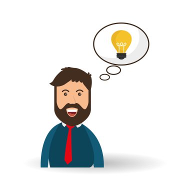 fikir tasarım. ampul simgesi. çözüm kavramı