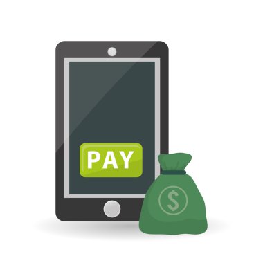 Para tasarım. İş simgesi. Mali madde kavramı