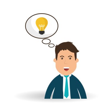 fikir tasarım. ampul simgesi. çözüm kavramı