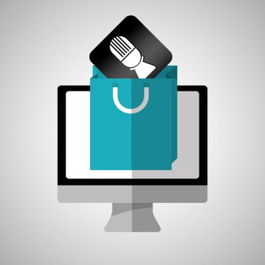 App tasarım. teknoloji illüstrasyon. sosyal medya kavramı