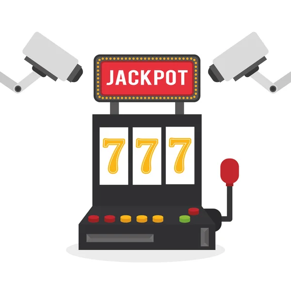 Diseño del casino. Juego y las vegas ilustración — Vector de stock