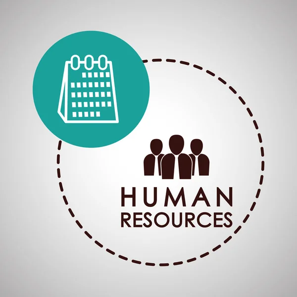 Проектування людських ресурсів. люди значок. концепція працівника — стоковий вектор