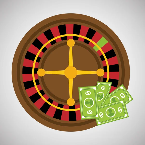 カジノ デザイン。ゲームおよびラスベガスの図 — ストックベクタ