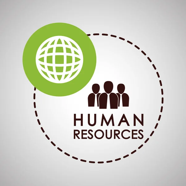 Σχεδίαση ανθρωπίνων πόρων. εικονίδιο άτομα. έννοια του εργαζομένου — Διανυσματικό Αρχείο