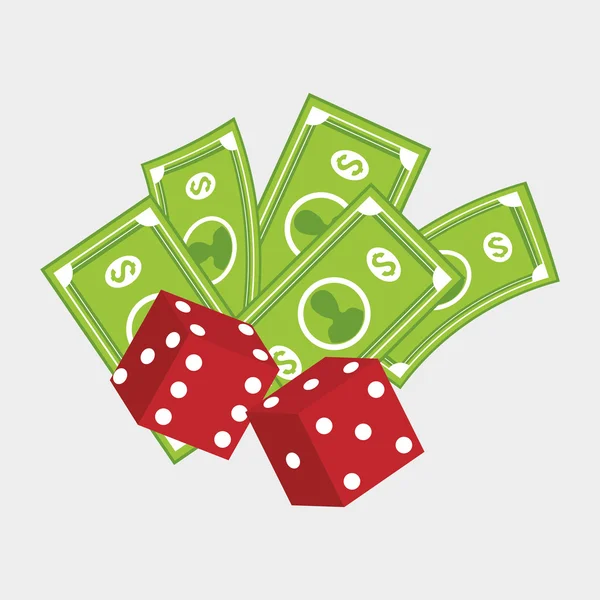 Diseño del casino. Juego y las vegas ilustración — Vector de stock