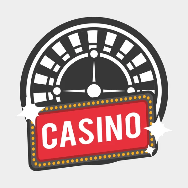 Casino design. Spel och las vegas illustration — Stock vektor