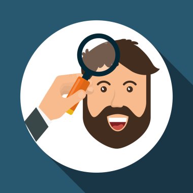 Arama tasarım. Lupe simgesi. pazarlama kavramı