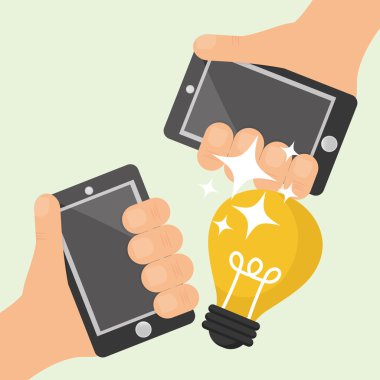 fikir tasarım. ampul simgesi. çözüm kavramı