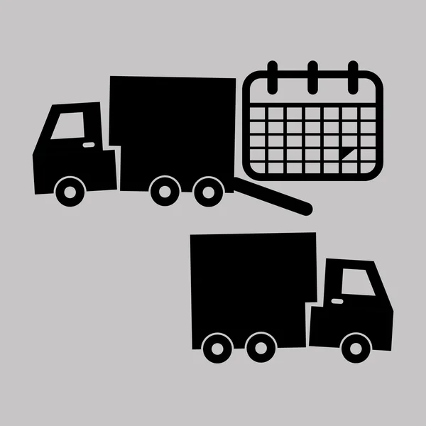Logistisches Design. Versand und Lieferung Konzeption — Stockvektor