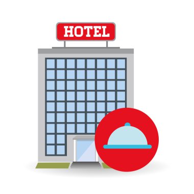 Otel tasarımı. Service simgesini. seyahat kavramı