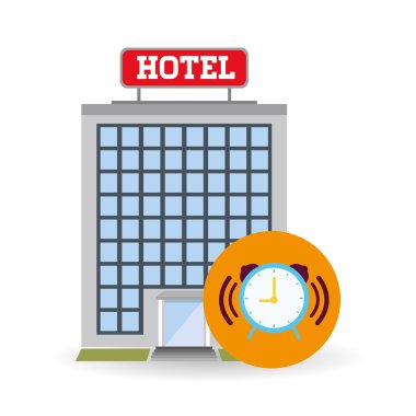 Otel tasarımı. Service simgesini. seyahat kavramı