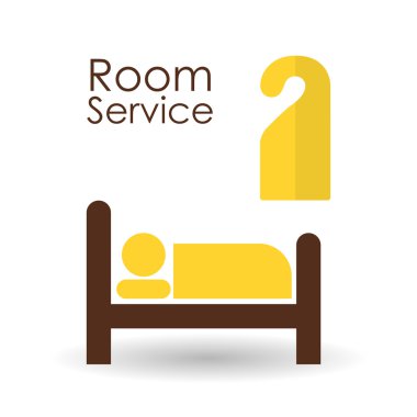 Otel tasarımı. Service simgesini. seyahat kavramı