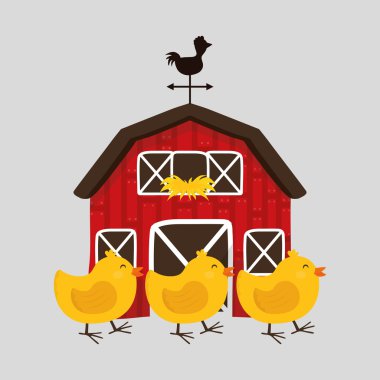 Çiftlik tasarım. hayvan simgesi. Beyaz arka plan