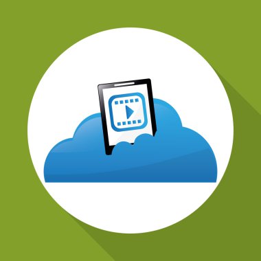 Tablet tasarım. teknoloji simgesi. Multimedya kavramı