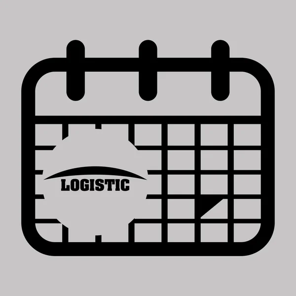 Design logístico. Concepção de transporte e entrega —  Vetores de Stock