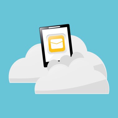 Tablet tasarım. teknoloji simgesi. Multimedya kavramı