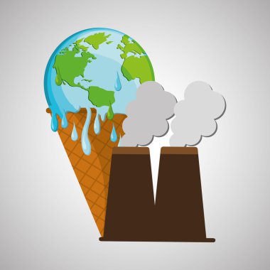 Gezegen tasarımını kaydedin. ekoloji simgesi. Yeşil kavramı, vektör illüstrasyondüşünün