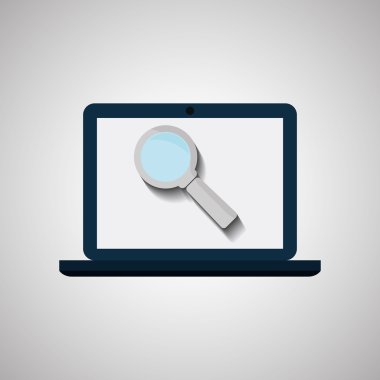 Bilim tasarım. teknoloji simgesi. Araştırma kavramı, vektör çizim