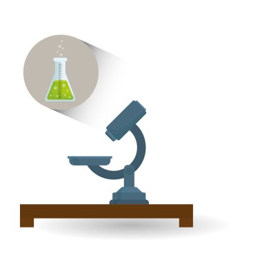 Bilim tasarım. Araştırma kavramı. Kimya illüstrasyon