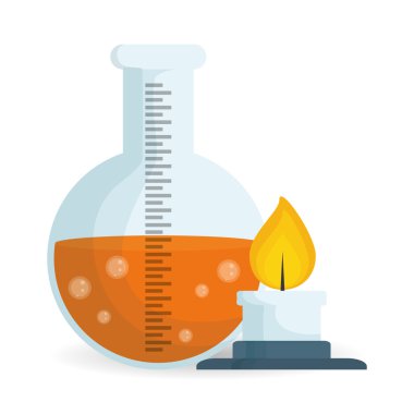 Bilim tasarım. Araştırma kavramı. Kimya illüstrasyon
