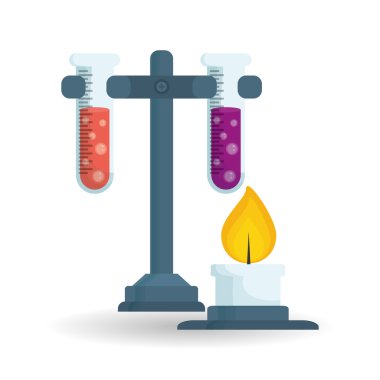 Bilim tasarım. Araştırma kavramı. Kimya illüstrasyon