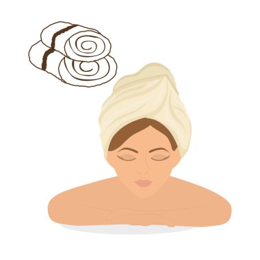 Spa merkezi tasarım. Cilt bakım kavramı. Düz illüstrasyon