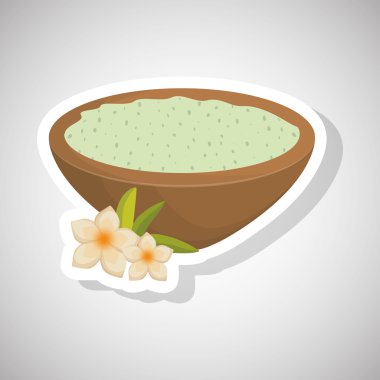 Spa merkezi tasarım. Cilt bakım kavramı. Düz illüstrasyon