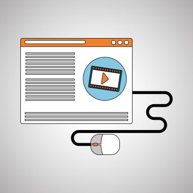 Blog tasarım. Sosyal medya kavramı. Online illüstrasyon, vektör