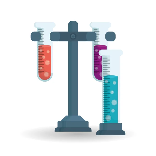 Design scientifique. Concept de recherche. Illustration de chimie — Image vectorielle