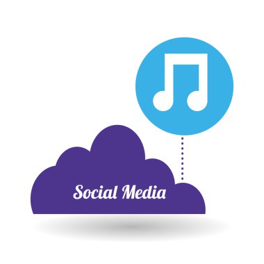 Sosyal Medya tasarım. ortam simgesi. iletişim kavramı,