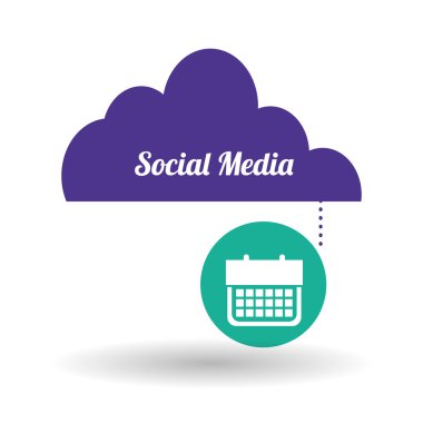 Sosyal Medya tasarım. ortam simgesi. iletişim kavramı,