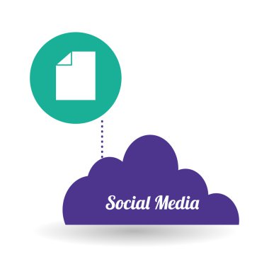 Sosyal Medya tasarım. ortam simgesi. iletişim kavramı,