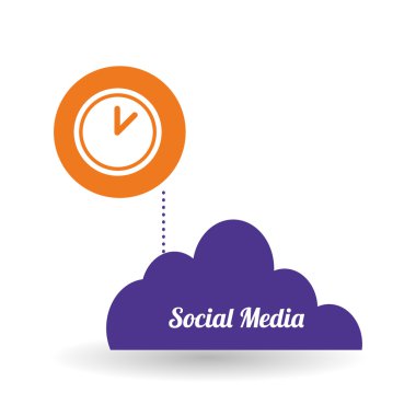 Sosyal Medya tasarım. ortam simgesi. iletişim kavramı,