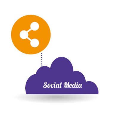 Sosyal Medya tasarım. ortam simgesi. iletişim kavramı,