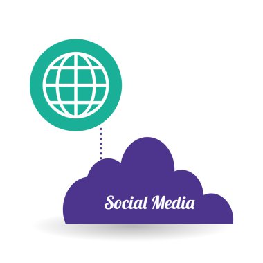 Sosyal Medya tasarım. ortam simgesi. iletişim kavramı,