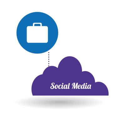 Sosyal Medya tasarım. ortam simgesi. iletişim kavramı,