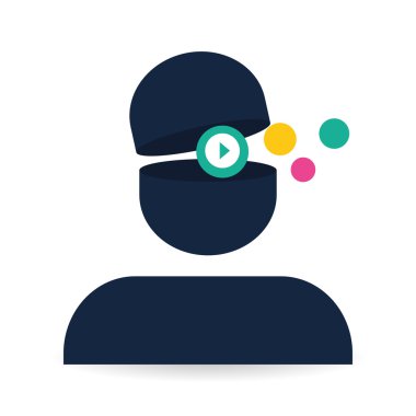 Sosyal Medya tasarım. ortam simgesi. iletişim kavramı,