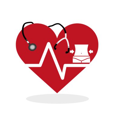 Tıbbi tasarım. Bakım simgesi. Sağlık kavramı