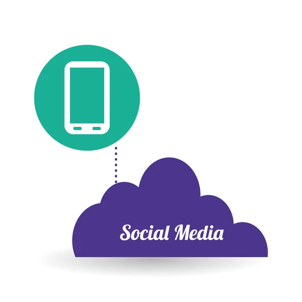Design dei social media. icona dei media. concetto di comunicazione , — Vettoriale Stock