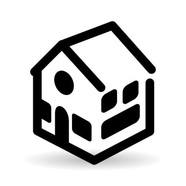 Real estate design. home concept. Property icon, vector illustration