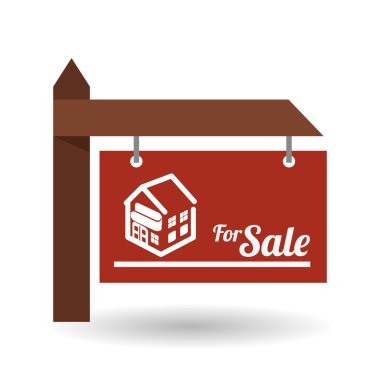 Real estate design. home concept. Property icon, vector illustration